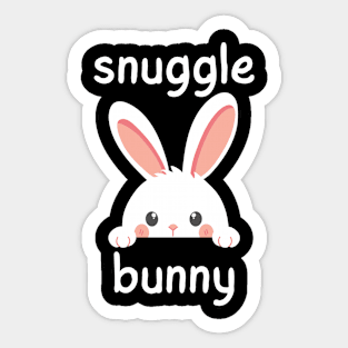 snuggle bunny Sticker